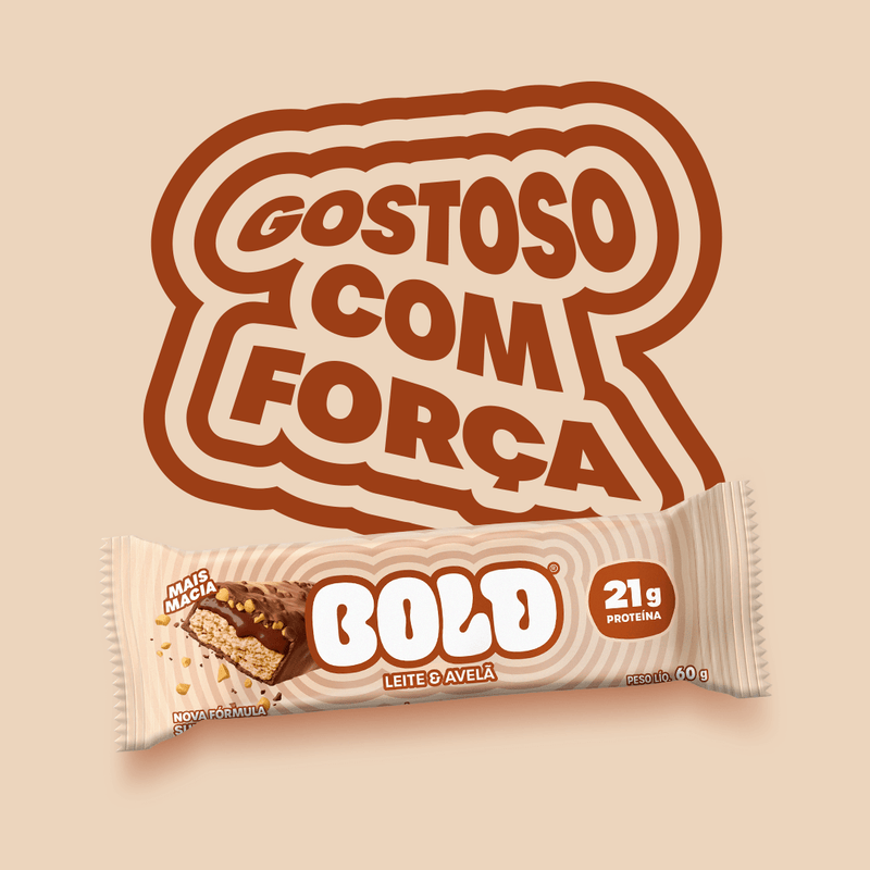 CAIXA B0LD LEITE & AVELÃ - 12 UNIDADES