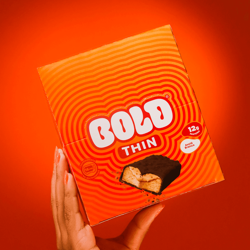 CAIXA THIN AVELÃ BRANCO - 12 UNIDADES