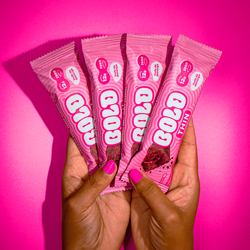 CAIXA THIN TRUFA DE MORANGO - 12 UNIDADES