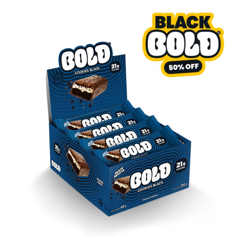CAIXA B0LD COOKIES BLACK - 12 UNIDADES