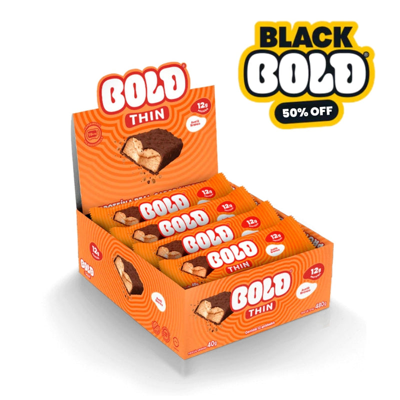 CAIXA THIN AVELÃ BRANCO - 12 UNIDADES