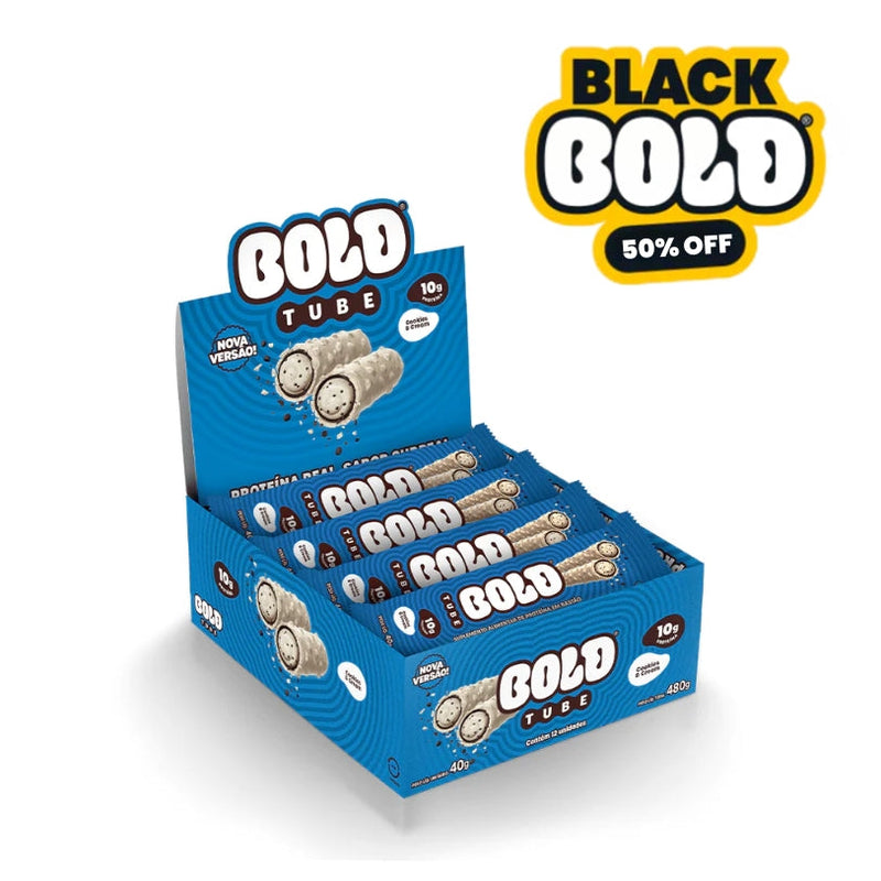 CAIXA TUBE COOKIES & CREAM - 12 UNIDADES